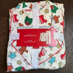 Wondershop Holiday Pajama Set - Cream with Red and Green Accents
